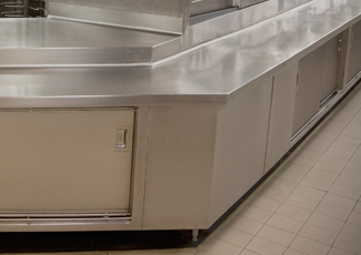 stainless cabinets